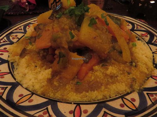 Vegetarian couscous (vegan) at Al Kasbah in Saarbrucken