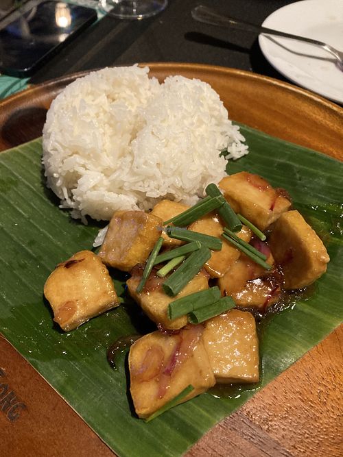 Tamarind tofu   at Bai Tong in Koh Yao Noi