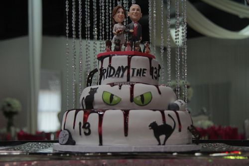 Our Wedding Cake at Bite Vegan Bakery in Las Vegas