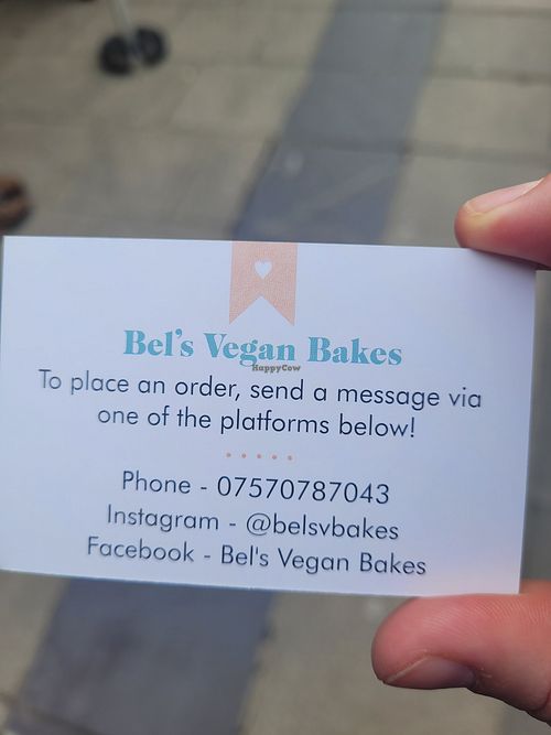 Bel's Vegan Bakes Order Information at Bel's Vegan Bakes - Pop-Up in Bangor