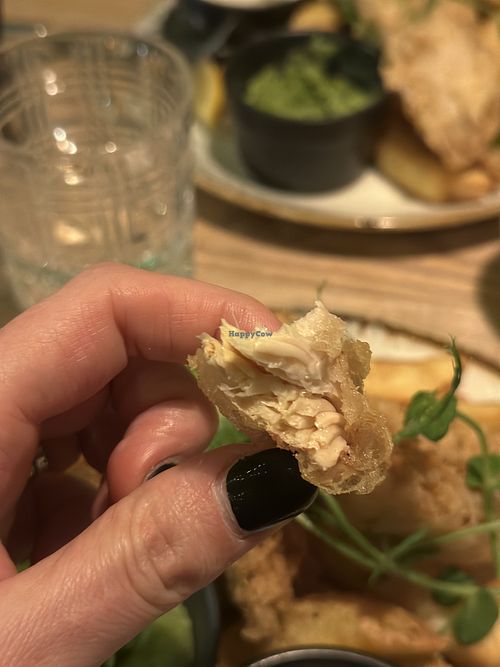 Jack fruit as fish ❤️  at The Barley Mow in Polegate