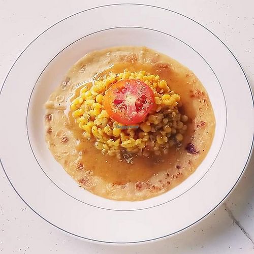 Chapati and Ndengu at Giriama Village Lounge in Mombasa