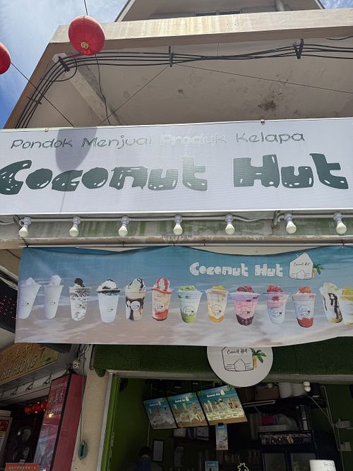 Signage   at Coconut Hut in Kota Kinabalu