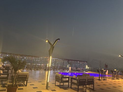 Rooftop restraunt and bar   at Bissau Royal Hotel in Bissau