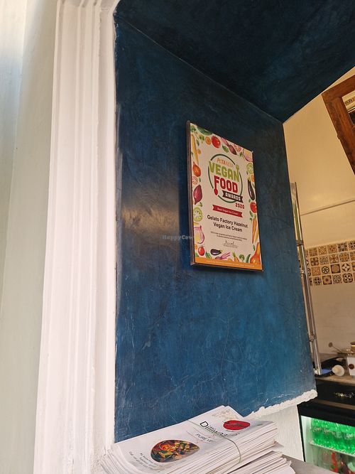 Award peta at Gelato Factory @ Dilliwaala6 in Pondicherry