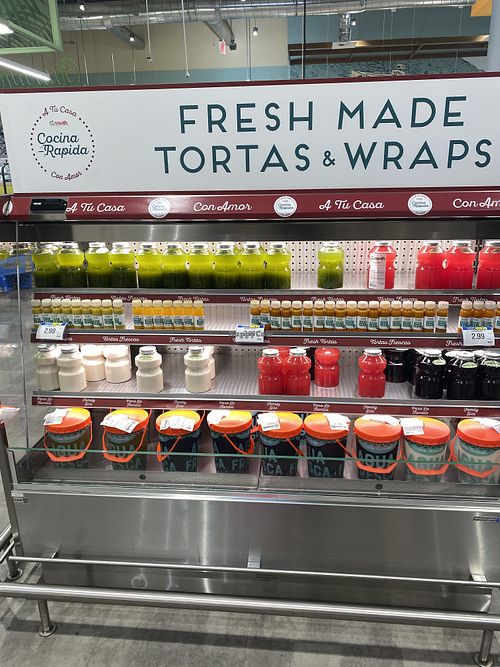 Fast Kitchen Eats | Cocina Rápida - They Have Fresh Juices and Wellness Shots for $2.99 Got an Immunity One! 💗  at Vallarta Supermarkets in Modesto