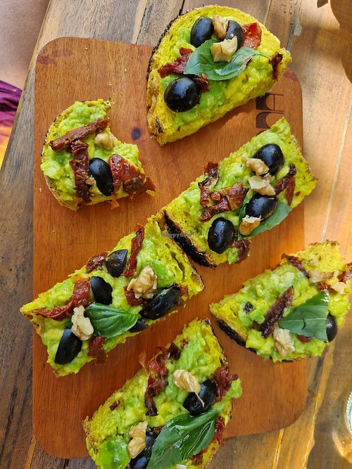 Avocado bread which is called Lulu now at DONNA in Ahangama