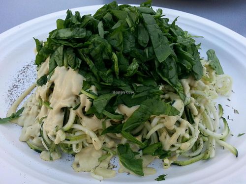 raw linguini with cashew saw at Simply Pure in Las Vegas