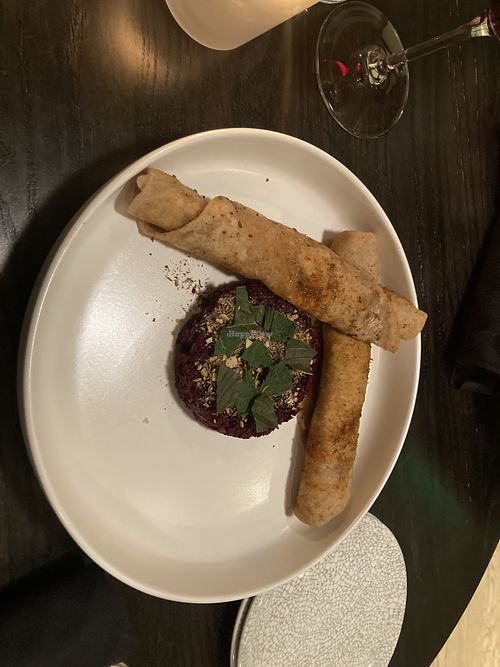  Beet tartare  at The Elm in Bloomington