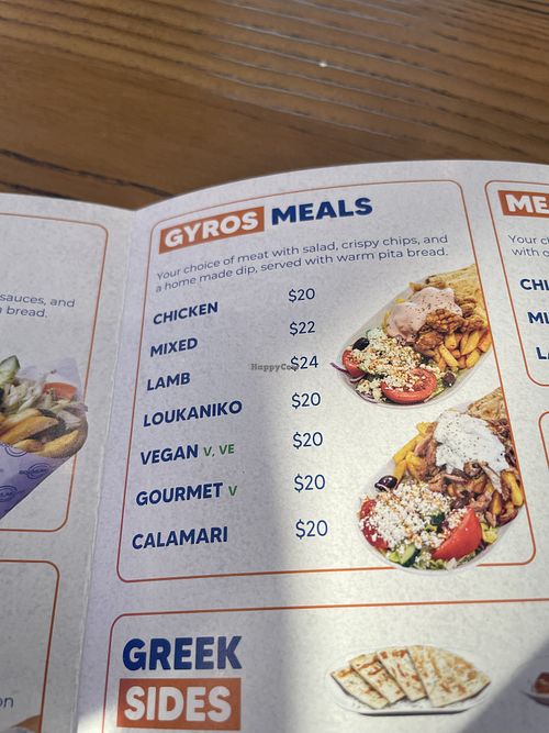 Menu  at Souvlaki GR in Pakenham
