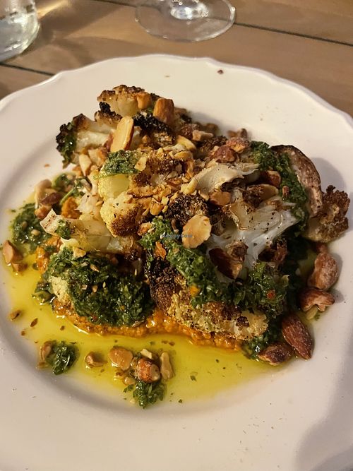 Cauliflower dish  at Beniràs in Leiden