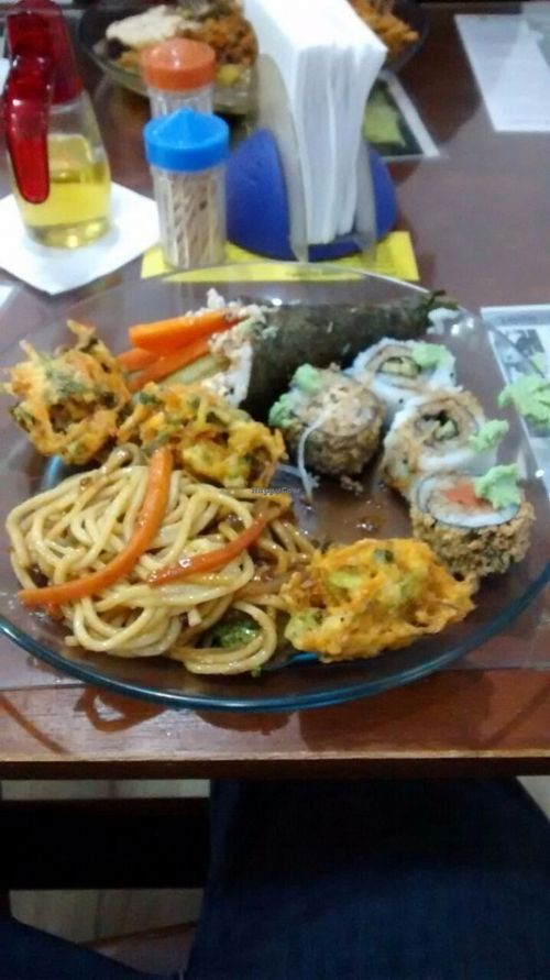 my dish at LAR vegan in Sao Paulo