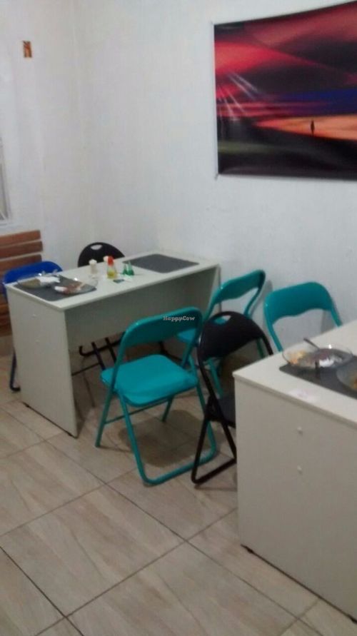 the restaurant room at LAR vegan in Sao Paulo