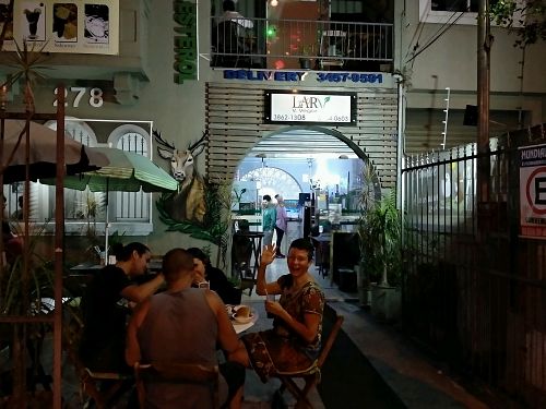 Entrance to Lar Vegetariano Vegan at LAR vegan in Sao Paulo