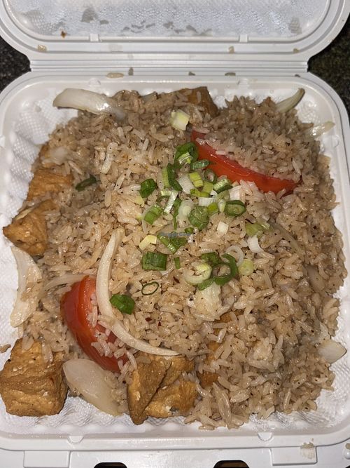 Lao fried rice no egg  at Sweet Rice in Auburn