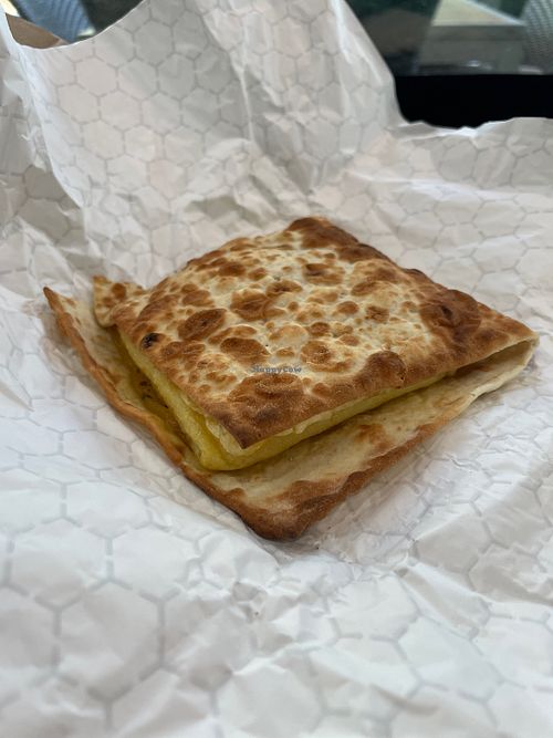 Just egg flatbread   at Caribou Coffee  in Atlanta