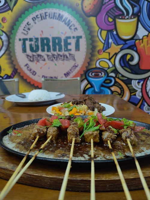 Vegetarische sate at Turret Cafe in Bukittinggi