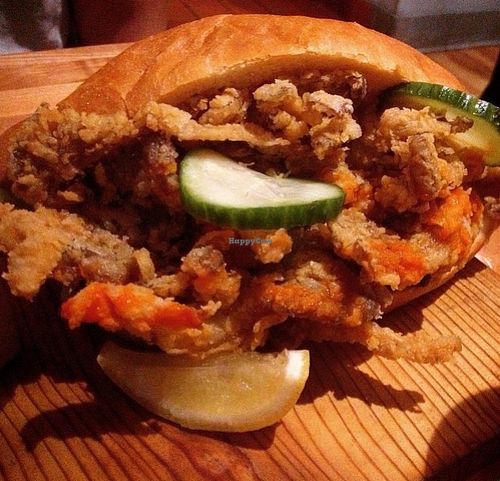 Mushroom po boy at Mother in Sacramento