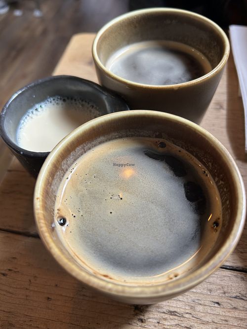 Coffees and oat   at The Bagel Project in Nottingham