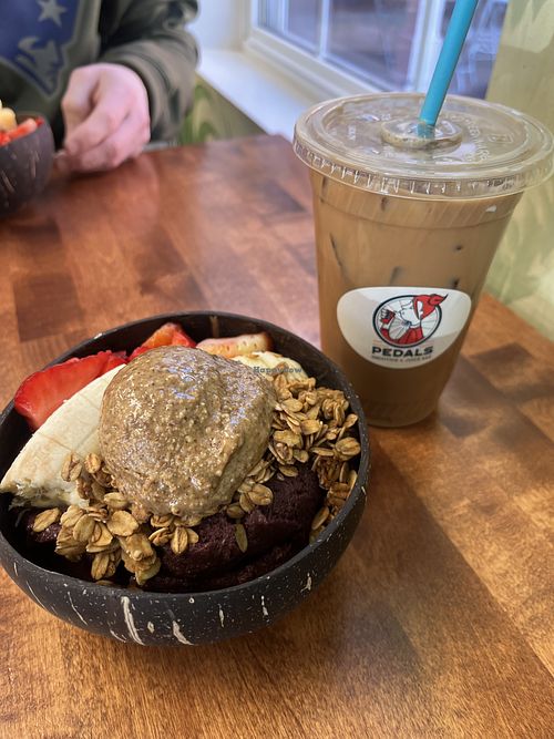   at Pedals Smoothie & Juice Bar in Durham