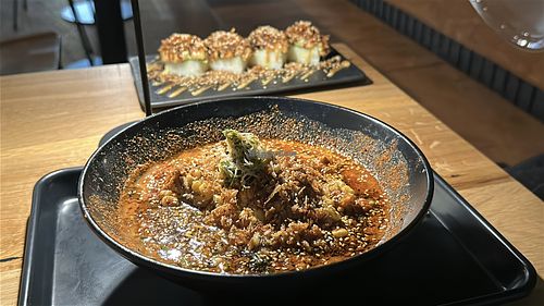 Signature ramen  at REDWHITE BONELESS RAMEN - DTLA in Los Angeles