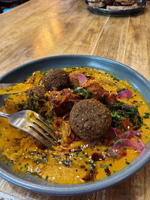 Vegan Bombay breakfast 😋 at GEM Café in Ingleton