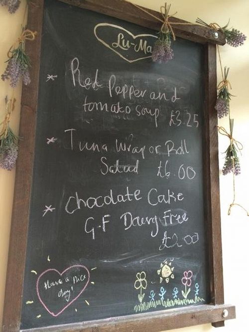 Menu of the Day - Lu-Ma Cafe at Lu-Ma Cafe in South West London