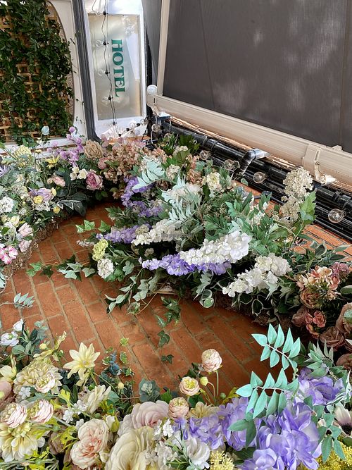 outside at Lu-Ma Cafe in South West London