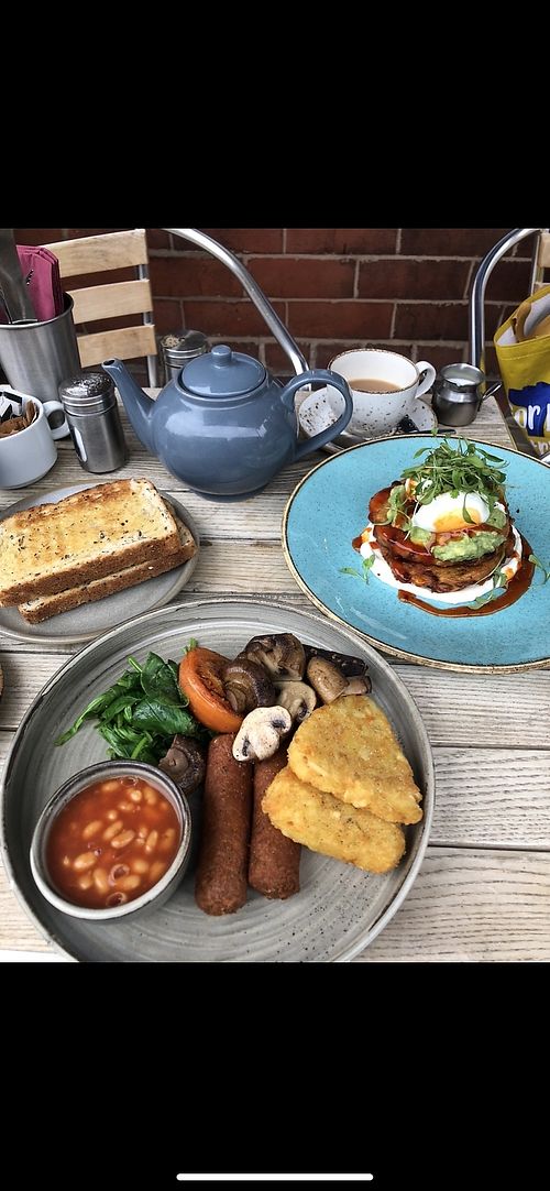 Vegan breakfast options and also few veggie! Was nice!  at Aubergine  in Wirral