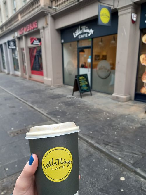Coconut latte at Little Things Cafe  in Dundee