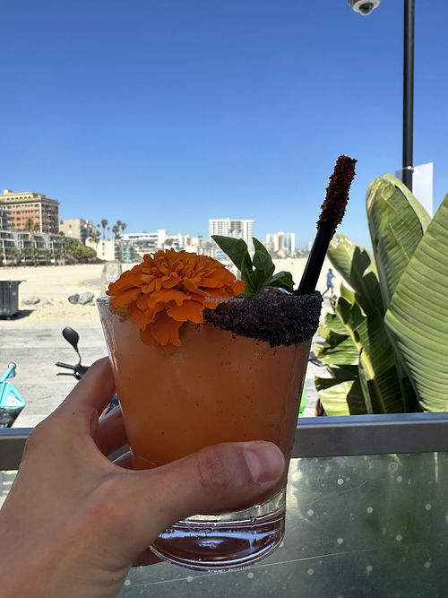 Strawberry basil margarita  at Gaucho Beach  in Long Beach