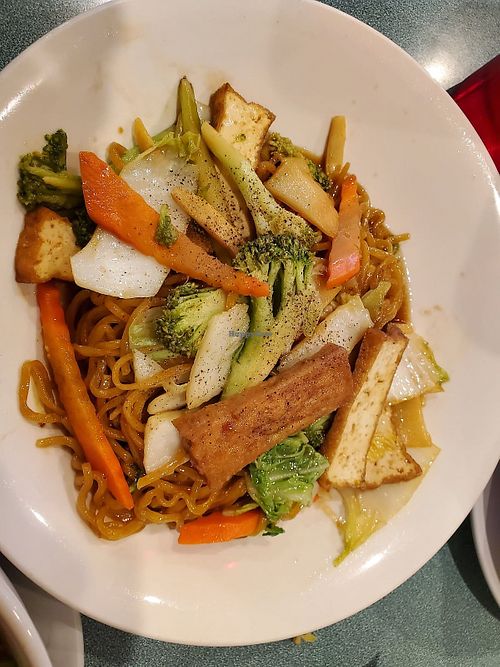 Stir-fry veggies and tofu with noodles at Pho 99 in Knoxville