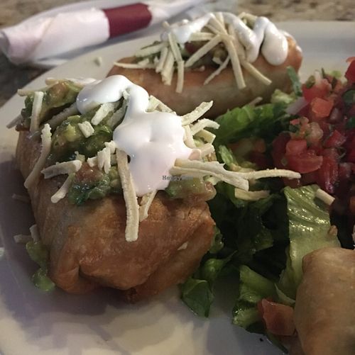 vegan chorizo mini-chimichangas at La Cantina in Chicago