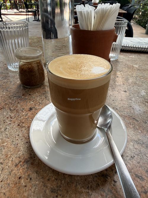 Flat whitee  at The Flying Goat in Anjuna