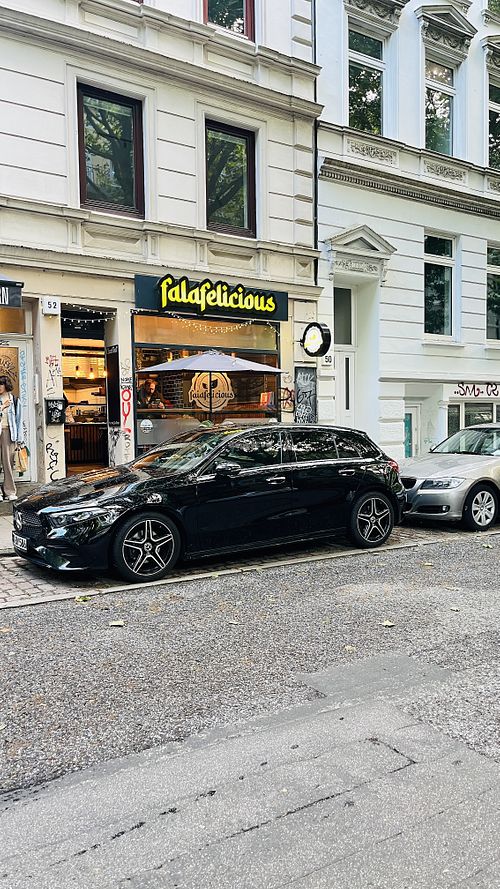 entry  at Falafelicious  in Hamburg