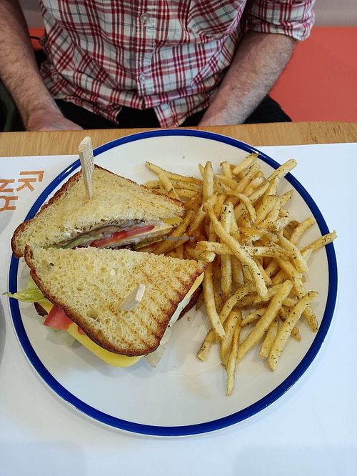 Club sandwich. at GNOU in Athens