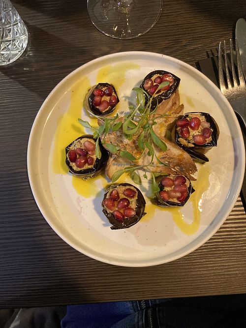 Aubergine pkali starter  at Samaia in South West London