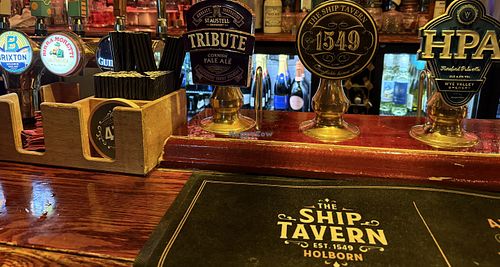 Downstairs Bar  at The Ship Tavern in London