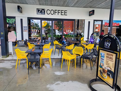 Outside seating at zyCoffee - Dok Noord at IzyCoffee - Dok Noord  in Ghent