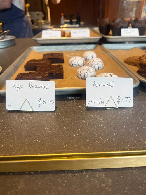 Vegan cookies and brownies! at Tommy's Whole Grain in Vancouver