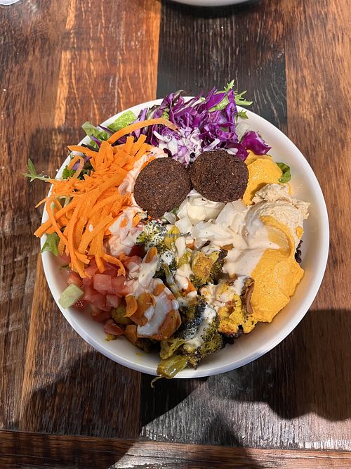 Falafel bowl  at Rice Mediterranean Kitchen - Biscayne Blvd in Miami