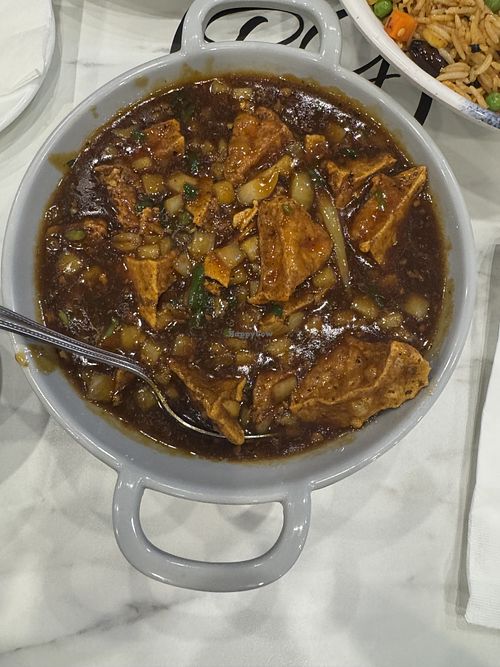Bean Curd (Tofu) in Manchurian Sauce - Vegan  at Royal Garden Milton in Milton