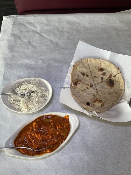 Vegan Vegetable Masala and Vegan Tandoori Roti   at Indian Grill in Pensacola