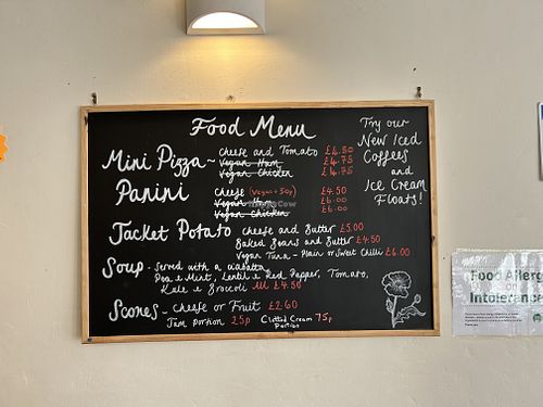 Plenty of vegan options (I was there in off season and a rainy Monday so limited on the day)  at Poppy's Pantry Cafe in Wymondham
