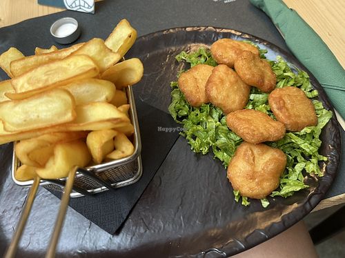 Vegan chicken nuggets  at Jungle In Town in Arezzo