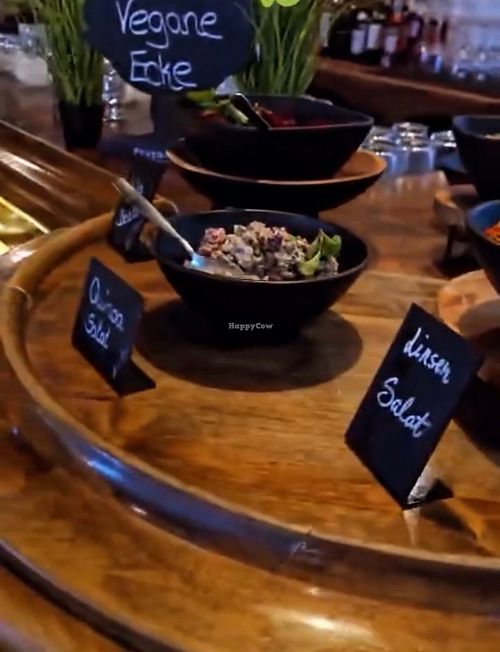 Breakfast buffet on sundays with a huge selection of vegan options, like homemade salads, vegan pancakes, hummus and much more  at Cubana Cocktailbar in Darmstadt