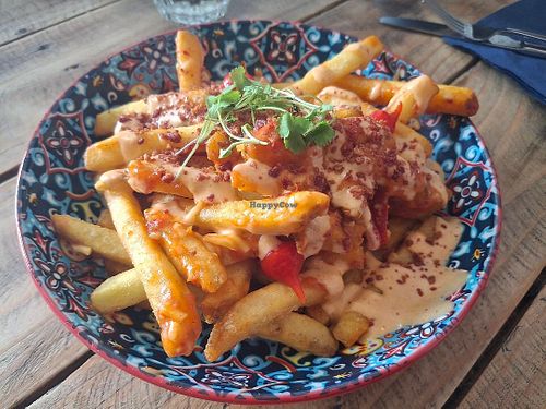 Vegan version of 'Naughty Fries' - May 2025 at Gig Shed Cafe in Isles Of Scilly