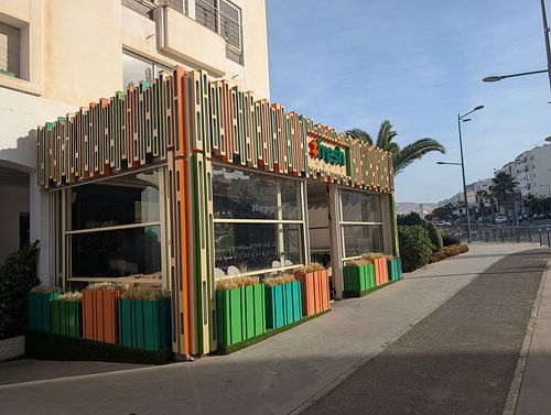 Outside at Restaurant Freshmania in Agadir