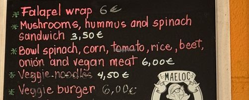 The vegan (and vegetarian) options  at Skydive Spain in Bollullos De La Mitacion