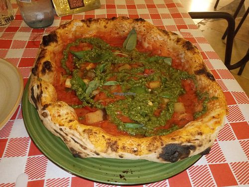 Pizza "Imperfecta" at Gamberro Napoletano in Almeria